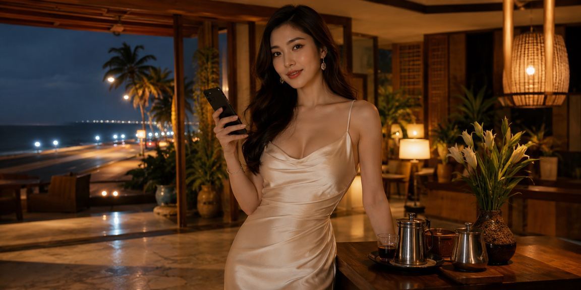 Người dùng xem kèo thể thao và cá cược bóng đá tại Phan Thiết bên ly cà phê sáng